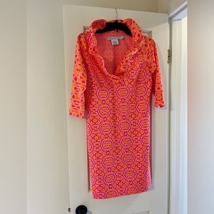 Gretchen Scott ruffle collar dress